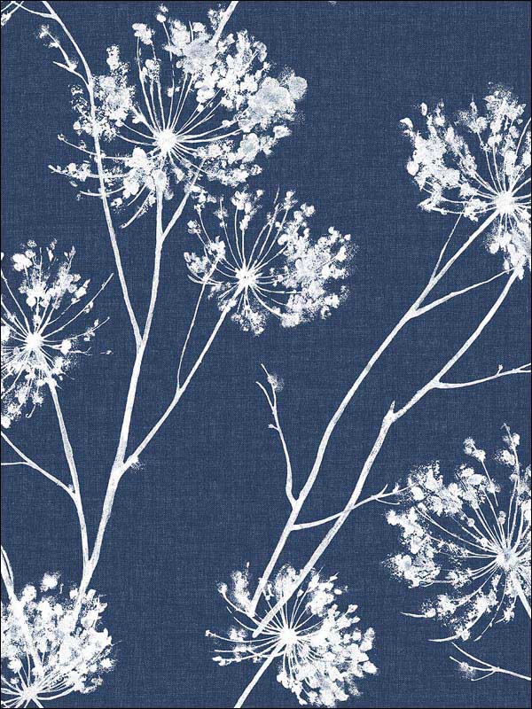 One O Clocks Peel and Stick wallpaper in denim blue color - pattern number NW36002 - by NextWall in the Peel and Stick Wallpaper by Nextwall collection