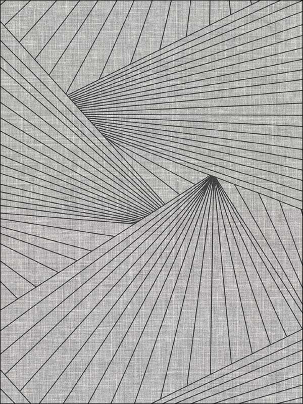 Berkeley Geometric Faux Linen fabric in grey color - pattern number 2921-50400 - by Warner in the Warner Textures IX 2754 Mainstreet collection