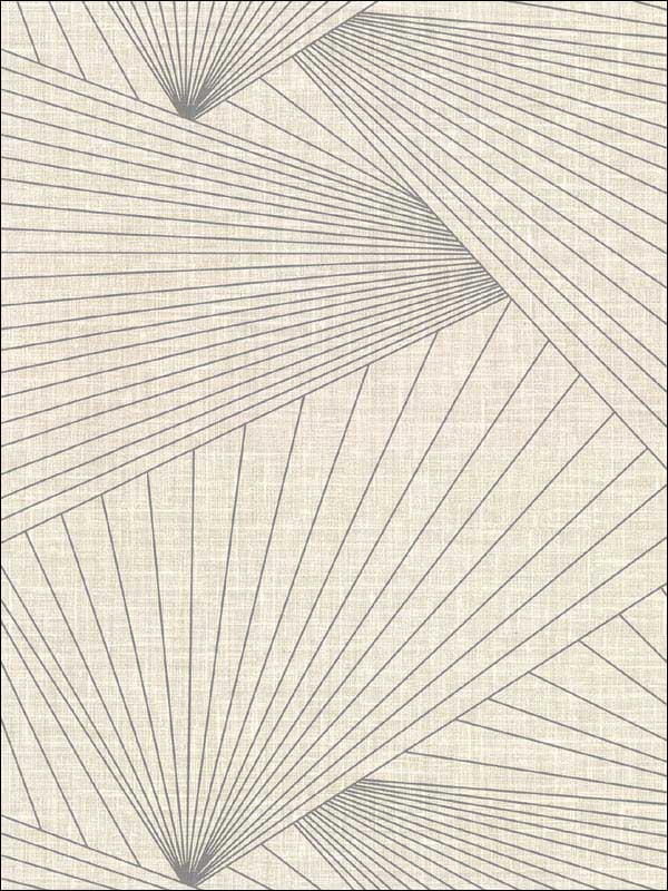 Berkeley Geometric Faux Linen fabric in eggshell color - pattern number 2921-50407 - by Warner in the Warner Textures IX 2754 Mainstreet collection