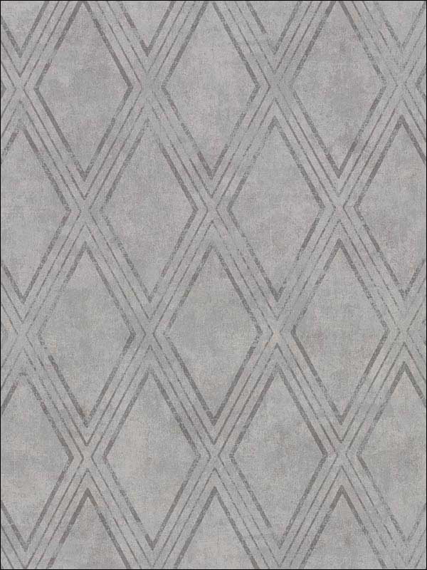 Dartmouth Faux Plaster Geometric fabric in grey color - pattern number 2921-51008 - by Warner in the Warner Textures IX 2754 Mainstreet collection