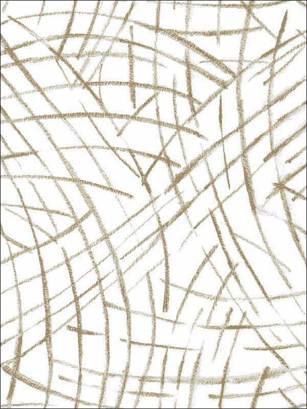 Willy Nilly Brushstrokes fabric in gold color - pattern number 2902-25505 - by A Street Prints in the Theory collection