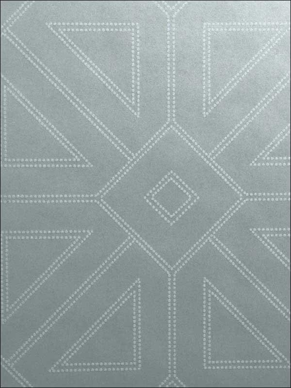 Voltaire Geometric wallpaper in silver color - pattern number 2902-87334 - by A Street Prints in the Theory collection