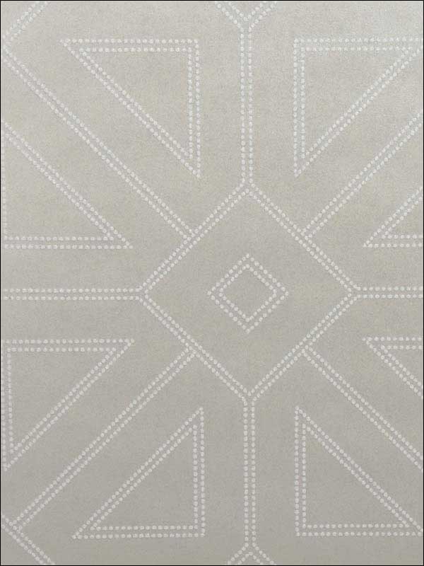 Voltaire Geometric wallpaper in platinum color - pattern number 2902-87338 - by A Street Prints in the Theory collection