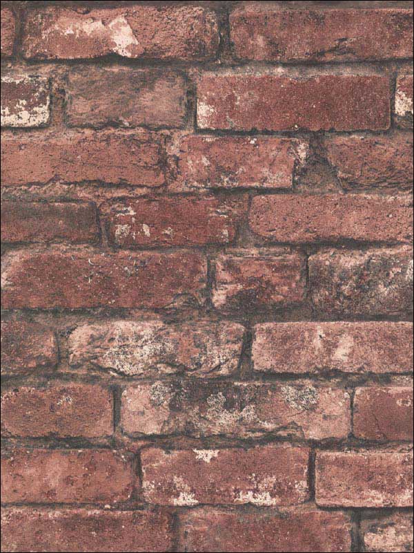 Debs Exposed Brick fabric in red color - pattern number 2922-21258 - by A Street Prints in the Trilogy collection