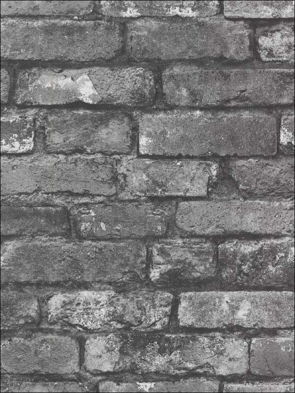 Debs Exposed Brick fabric in grey color - pattern number 2922-21260 - by A Street Prints in the Trilogy collection