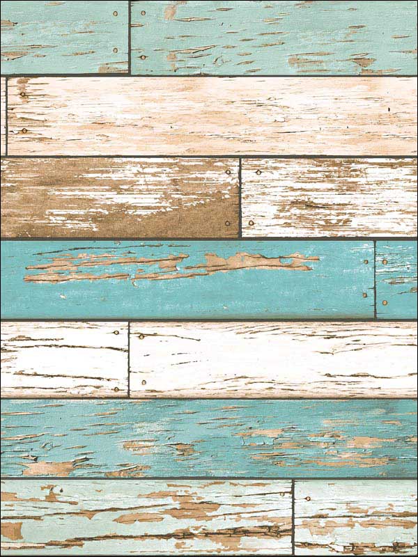 Levi Scrap Wood fabric in turquoise color - pattern number 2922-22318 - by A Street Prints in the Trilogy collection
