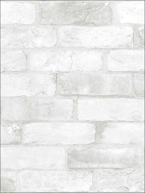 Rustin Reclaimed Bricks fabric in white color - pattern number 2922-22321 - by A Street Prints in the Trilogy collection