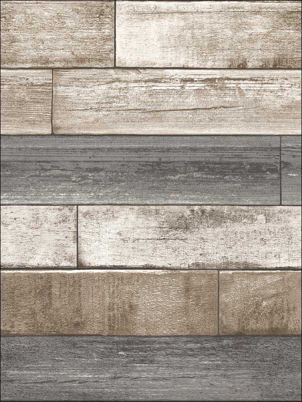 Porter Weathered Plank fabric in brown color - pattern number 2922-22345 - by A Street Prints in the Trilogy collection