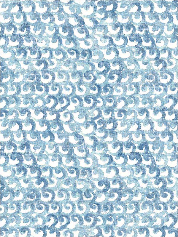 Saltwater Wave fabric in aqua color - pattern number 3120-13633 - by Chesapeake in the Sanibel collection