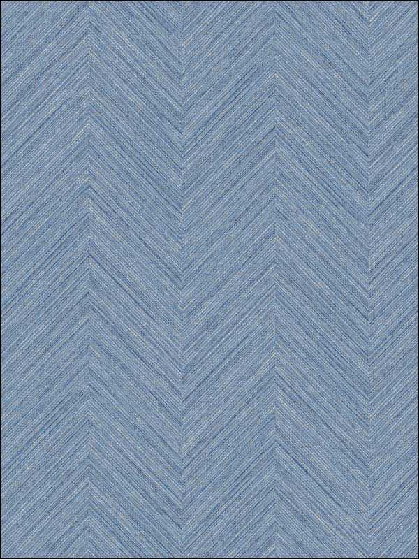 Caladesi Faux Linen wallpaper in blue color - pattern number 3120-13678 - by Chesapeake in the Sanibel collection