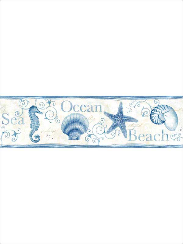 Island Bay Starfish fabric in blue color - pattern number 3120-53561B - by Chesapeake in the Sanibel collection