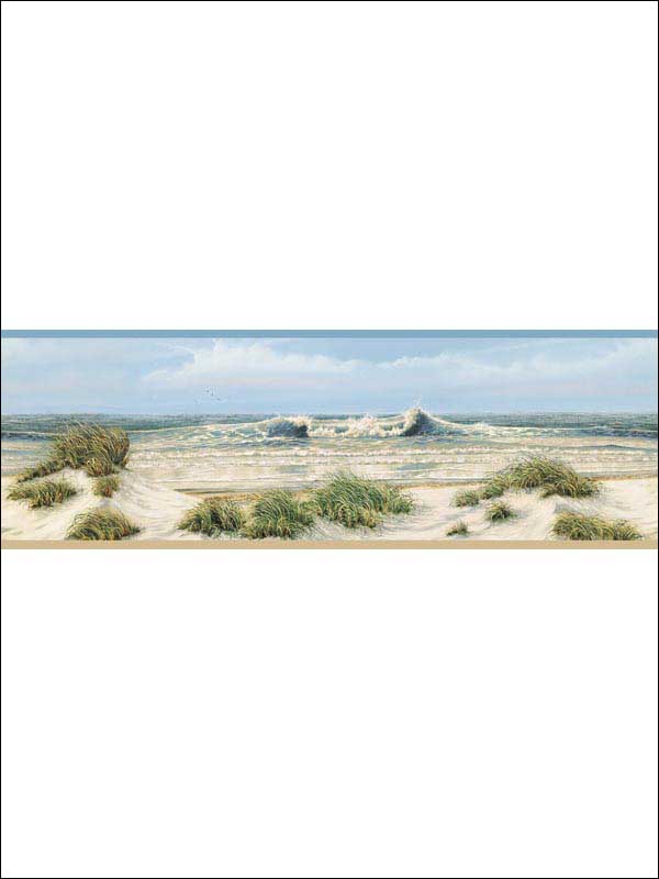 Falmouth Shoreline fabric in beige color - pattern number 3120-53611B - by Chesapeake in the Sanibel collection