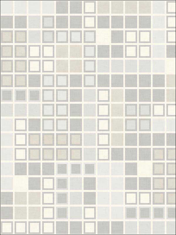 Bantry Geometric wallpaper in light grey color - pattern number 2949-60708 - by A Street Prints in the Imprint collection