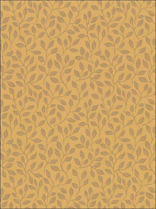 Posey Vines wallpaper in mustard color - pattern number 2948-33017 - by A Street Prints in the Spring collection