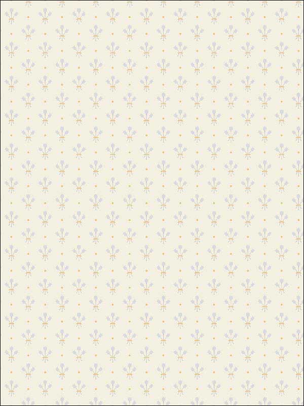 Lili Miniature Floral fabric in white color - pattern number 2948-33026 - by A Street Prints in the Spring collection