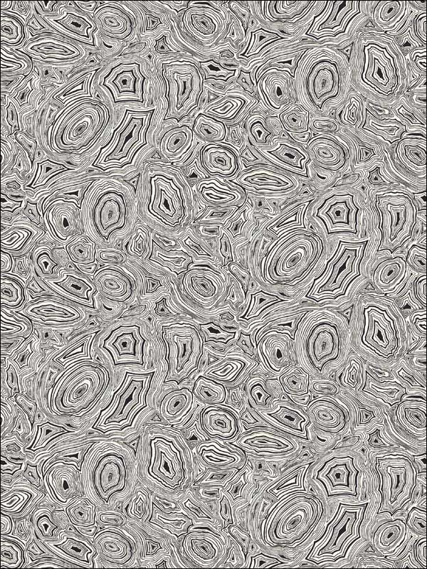 Malachite fabric in white black color - pattern number 114/17036.CS.0 - by Cole and Son in the Fornasetti Senza Tempo collection