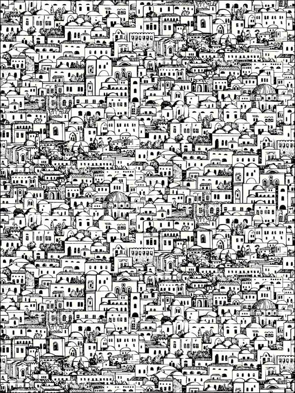 Mediterranea fabric in white black color - pattern number 114/19039.CS.0 - by Cole and Son in the Fornasetti Senza Tempo collection
