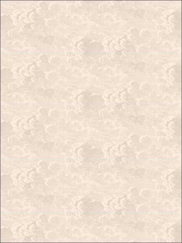 Nuvolette fabric in stone color - pattern number 114/28056.CS.0 - by Cole and Son in the Fornasetti Senza Tempo collection