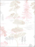 Forest fabric in pink beige lavender color - pattern number FW36830 - by Patton Norwall in the Fresh Watercolors collection