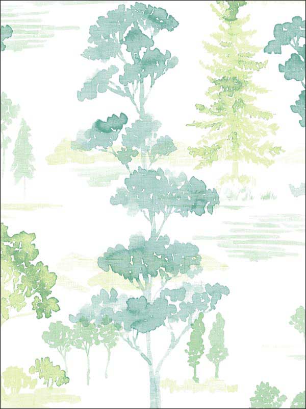 Forest fabric in green color - pattern number FW36832 - by Patton Norwall in the Fresh Watercolors collection