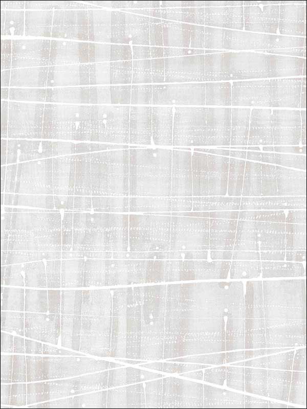 Meander wallpaper in grey color - pattern number FW36852 - by Patton Norwall in the Fresh Watercolors collection