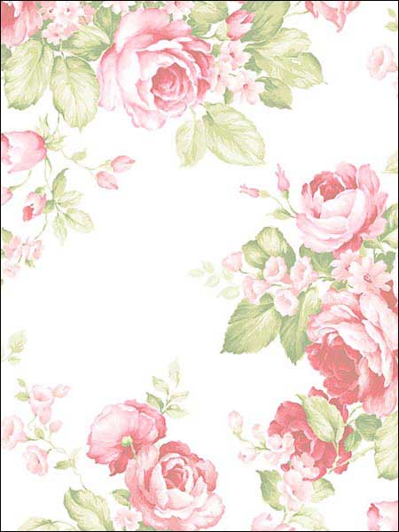 Grand Floral fabric in pink green color - pattern number AB27612 - by Patton Norwall in the Flourish collection