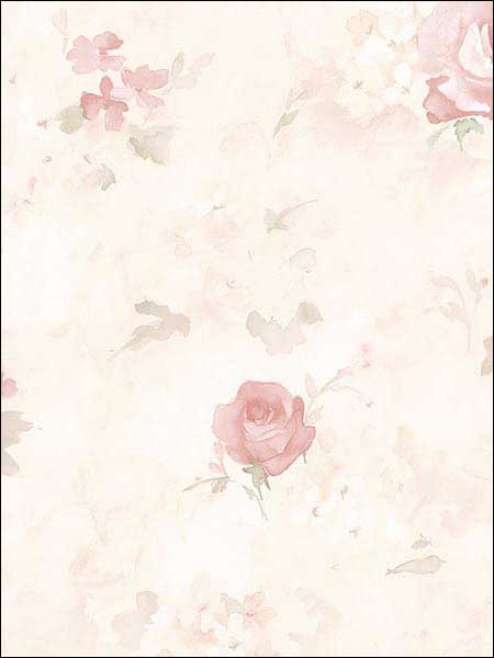 Morning Dew fabric in pink green beige color - pattern number AB27661 - by Patton Norwall in the Flourish collection