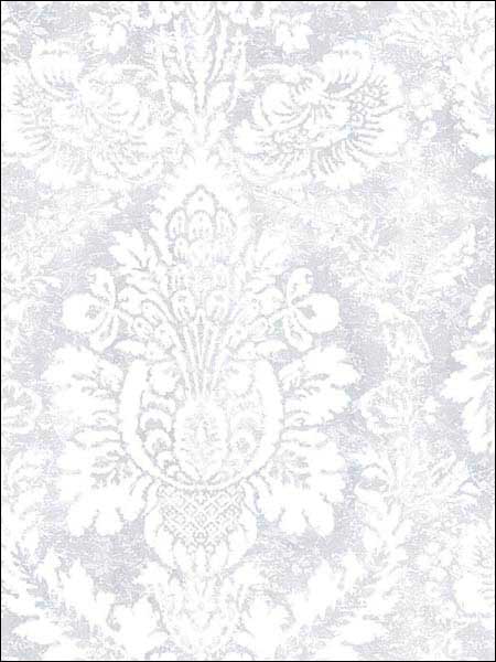 Valentine Damask fabric in grey color - pattern number AB42424 - by Patton Norwall in the Flourish collection