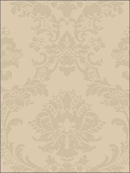 Damask fabric in gold color - pattern number SB37901 - by Patton Norwall in the Simply Silks 4 collection