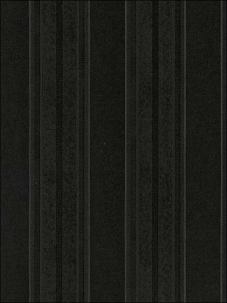 Classic Stripe Emboss fabric in black color - pattern number SB37907 - by Patton Norwall in the Simply Silks 4 collection