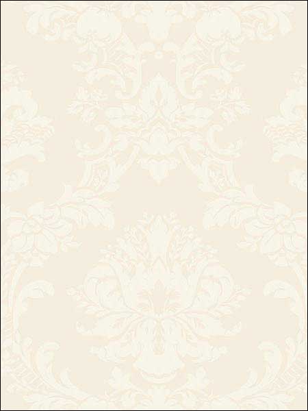 Damask fabric in beige color - pattern number SB37910 - by Patton Norwall in the Simply Silks 4 collection