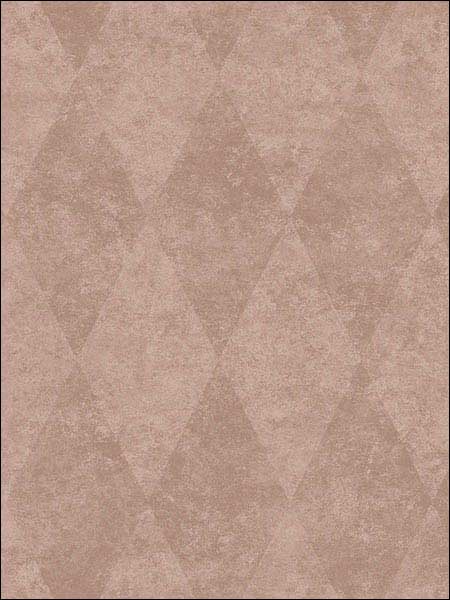 Rhombus wallpaper in rose gold color - pattern number SB37923 - by Patton Norwall in the Simply Silks 4 collection