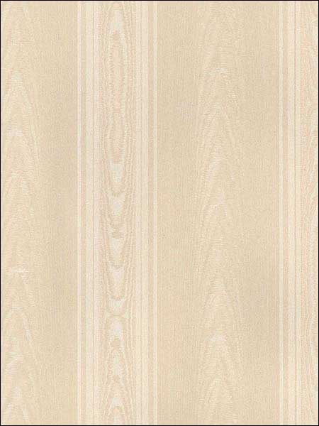 Medium Moire Stripe fabric in cream color - pattern number SK34720 - by Patton Norwall in the Simply Silks 4 collection