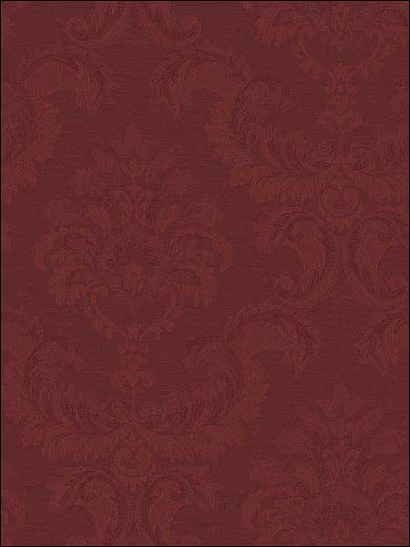 Damask fabric in red color - pattern number SK34738 - by Patton Norwall in the Simply Silks 4 collection