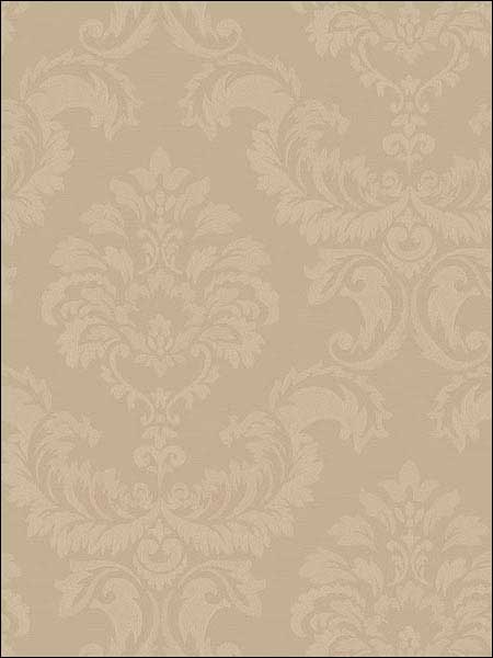 Damask fabric in gold color - pattern number SK34755 - by Patton Norwall in the Simply Silks 4 collection