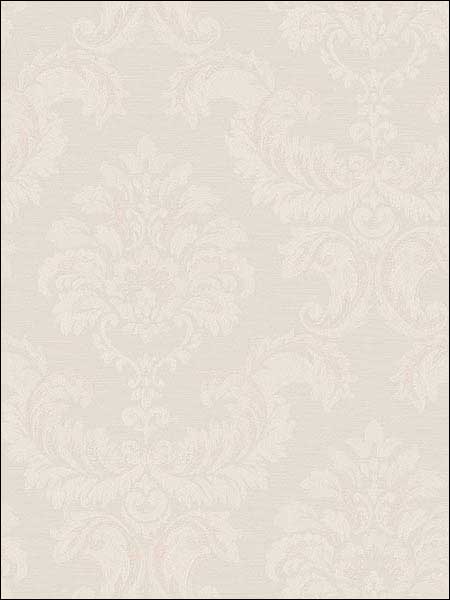 Damask fabric in beige color - pattern number SK34763 - by Patton Norwall in the Simply Silks 4 collection