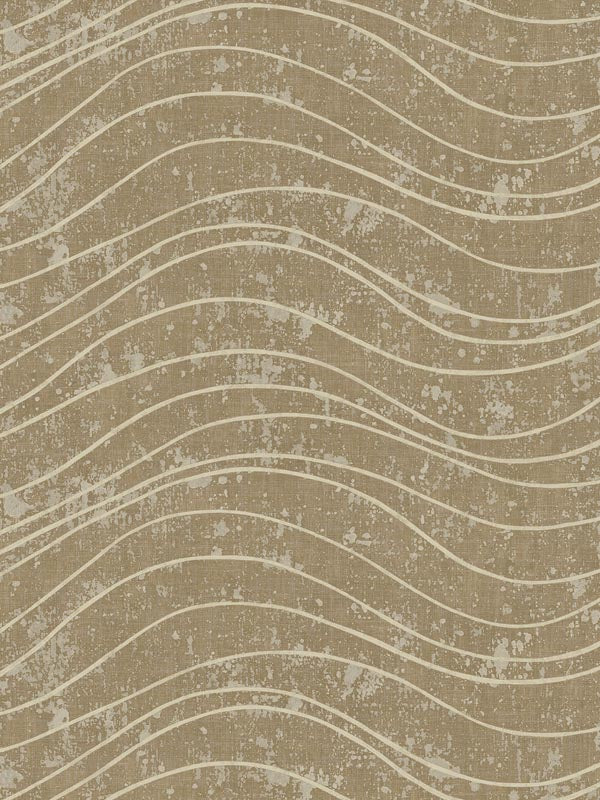 Waves Effect fabric in soft bronze color - pattern number WF20806 - by Casa Mia in the Amber collection