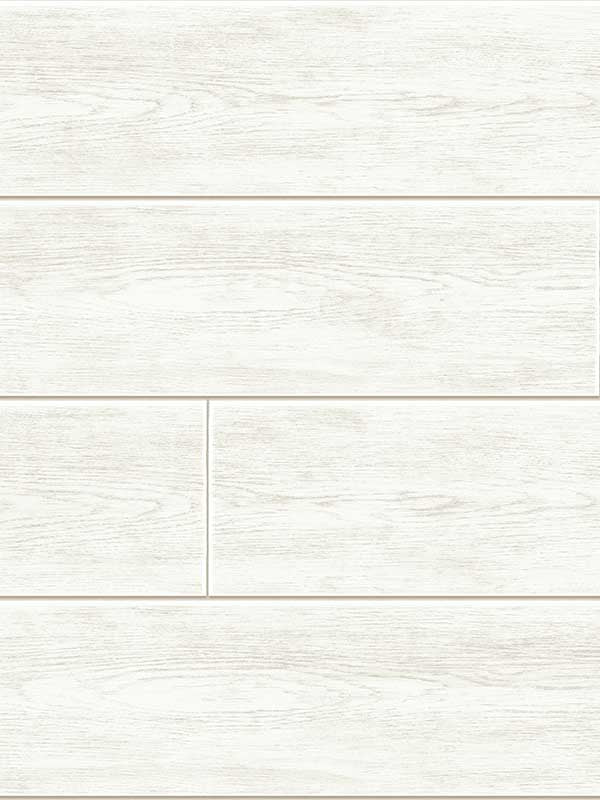 Wood Ship Lap Peel and Stick fabric in white color - pattern number RM21400 - by Casa Mia in the Peel and Stick Wallpaper by Casa Mia collection