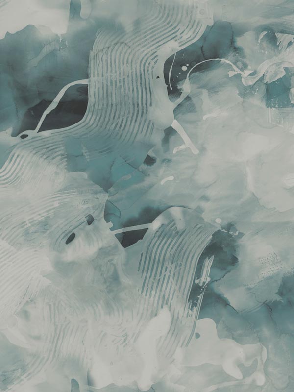 Notch Trowel Abstract fabric in sea green and pearl color - pattern number LW50204 - by Seabrook in the Living With Art II collection