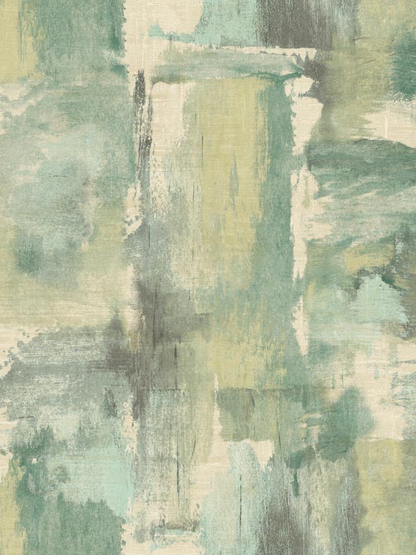 Dry Brush Faux wallpaper in everglades and moss green color - pattern number LW51304 - by Seabrook in the Living With Art II collection