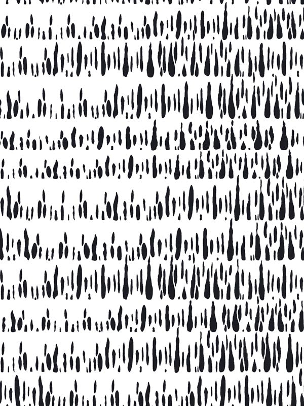 Brush Marks wallpaper in black and white color - pattern number LW51800 - by Seabrook in the Living With Art II collection