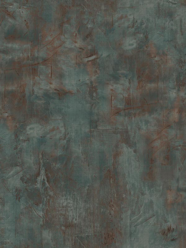 Rustic Stucco Faux wallpaper in rust and forest green color - pattern number LW51706 - by Seabrook in the Living With Art II collection