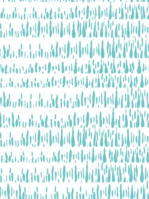 Brush Marks wallpaper in teal and white color - pattern number LW51804 - by Seabrook in the Living With Art II collection