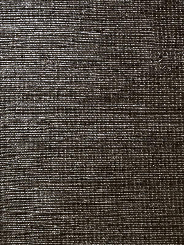Sisal Grasscloth fabric in onyx color - pattern number LN11820 - by Seabrook in the Lillian August Luxe Retreat collection