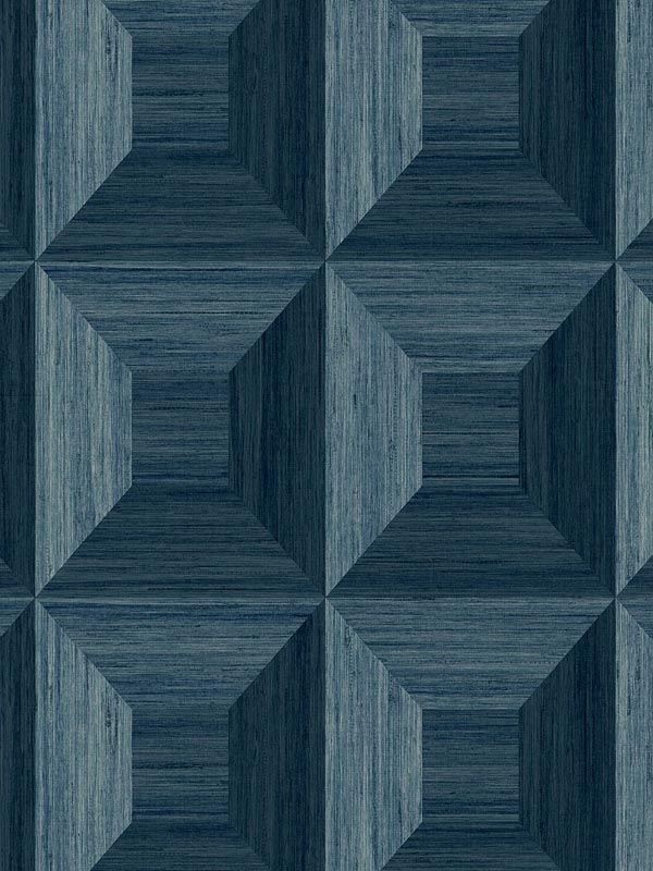 Squared Away Geometric wallpaper in blue color - pattern number TC70602 - by Seabrook in the More Textures collection