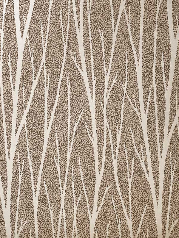 Birch Trail wallpaper in metallic champagne and copper glitter color - pattern number 2232106 - by Seabrook in the Essential Textures by Etten Gallerie collection