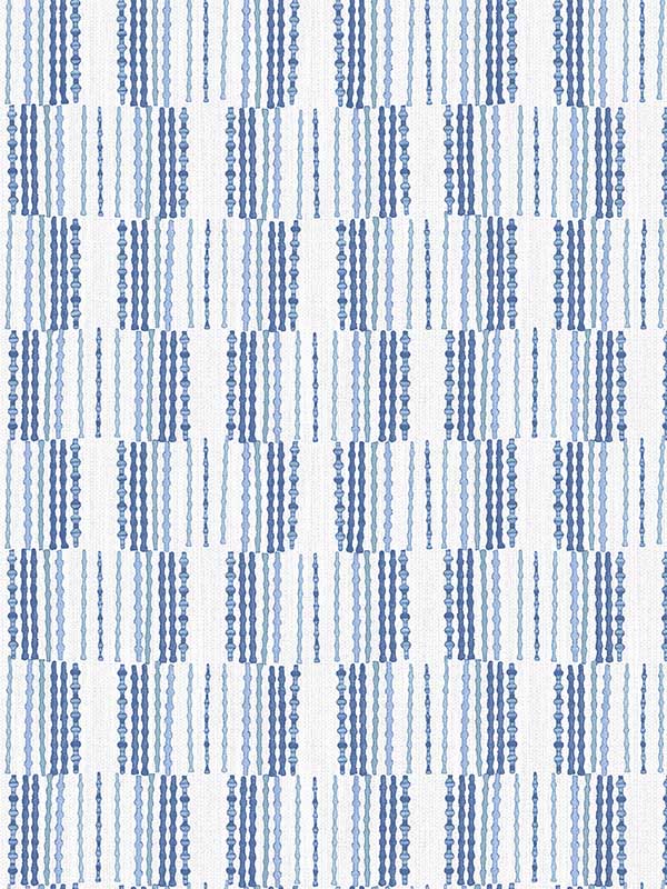Burgen Geometric Linen Look fabric in blue color - pattern number 2903-25806 - by A Street Prints in the Bluebell collection