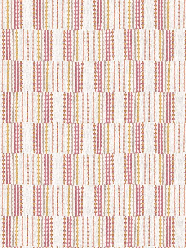 Burgen Geometric Linen Look fabric in orange color - pattern number 2903-25807 - by A Street Prints in the Bluebell collection