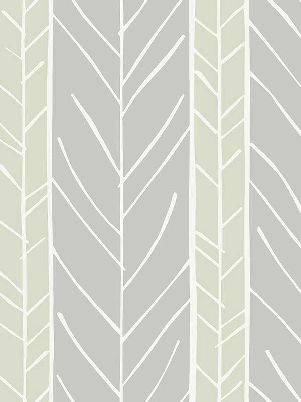 Lottie Stripe fabric in grey color - pattern number 2903-25817 - by A Street Prints in the Bluebell collection