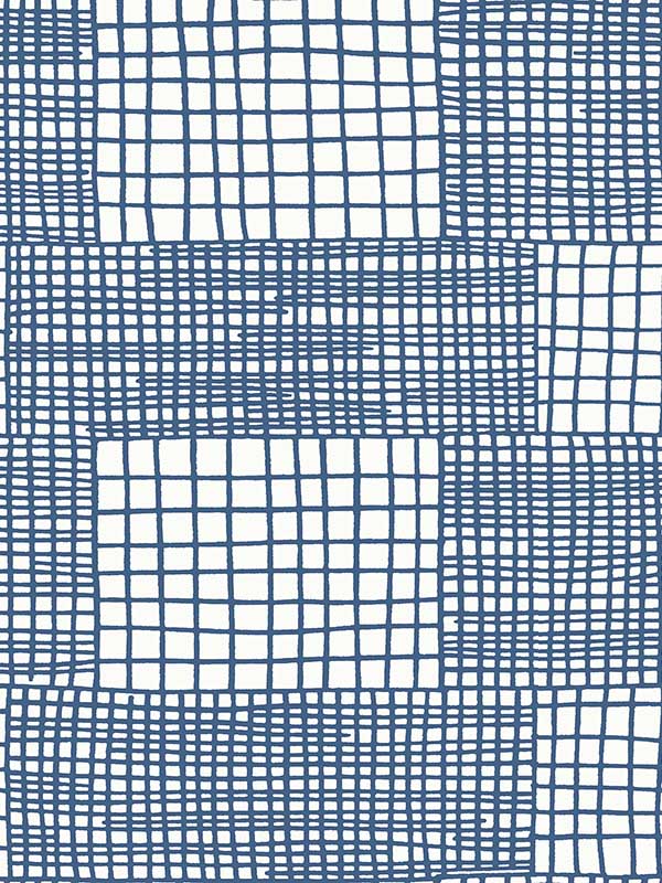 Maxwell Geometric fabric in blue color - pattern number 2903-25822 - by A Street Prints in the Bluebell collection